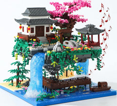 Yushinv Cherry Bonsai Tree Building Box with premium packaging for gifting.