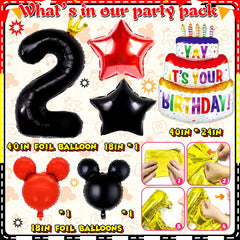 Yusino Oh Twodles mouse foil balloons as festive focal points