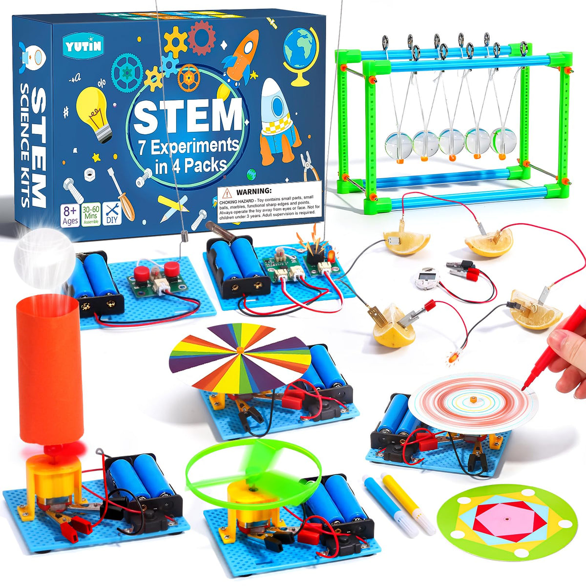 Yutin 4-Set STEM Kit overview with hands-on activities