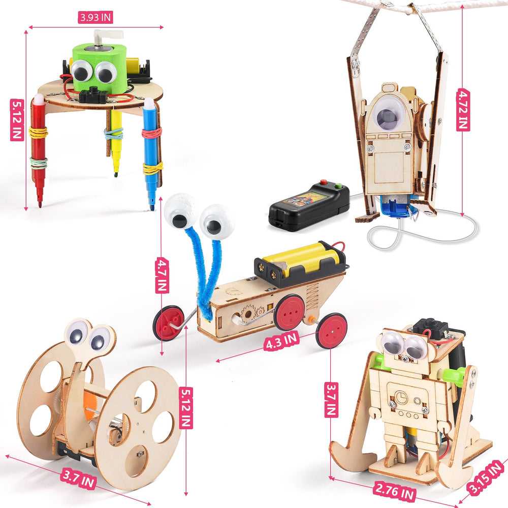 Yutin 5-in-1 STEM robot kit reptile robot for interactive play and basic engineering ideas.