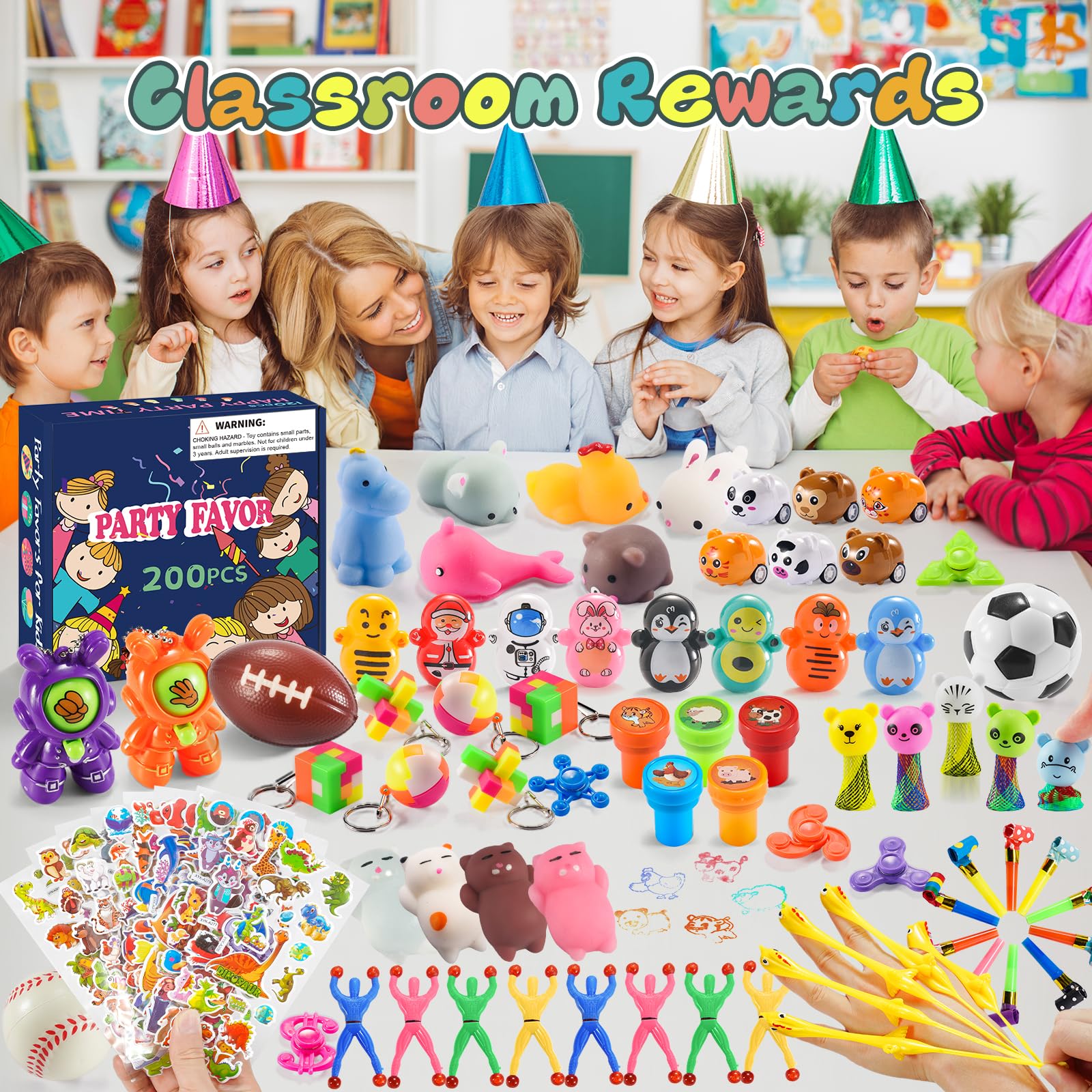 Yutin classroom prizes treasure box contents for student rewards.