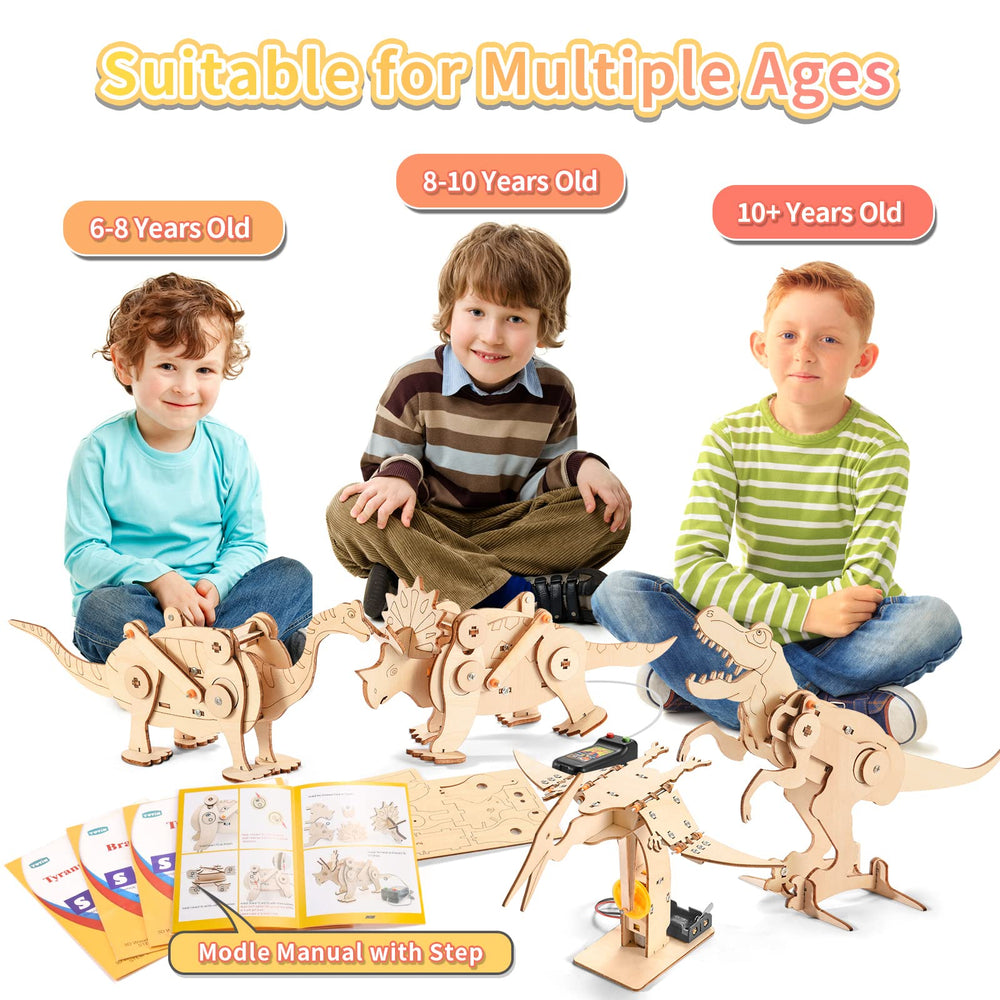 Yutin dinosaur STEM kit finished 3D model ready to display and discuss