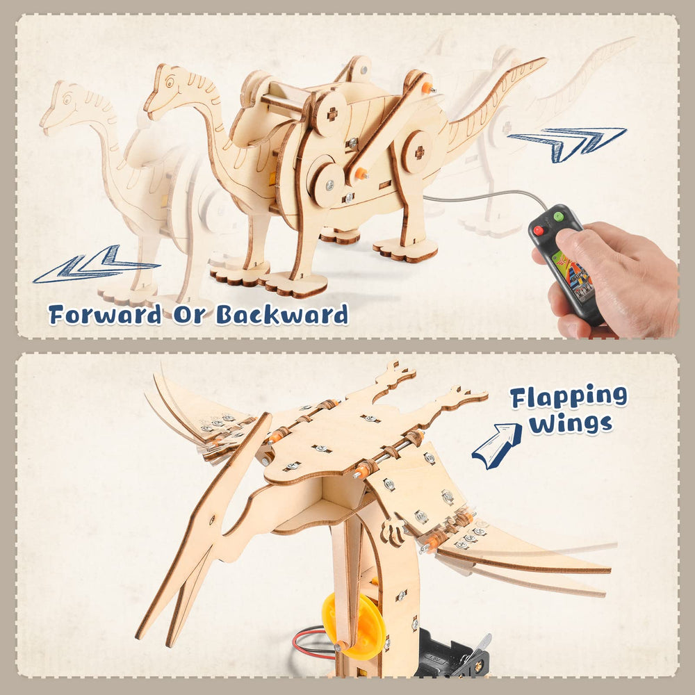 Yutin dinosaur STEM kit pterosaur wooden puzzle sparks spatial awareness and engineering ideas