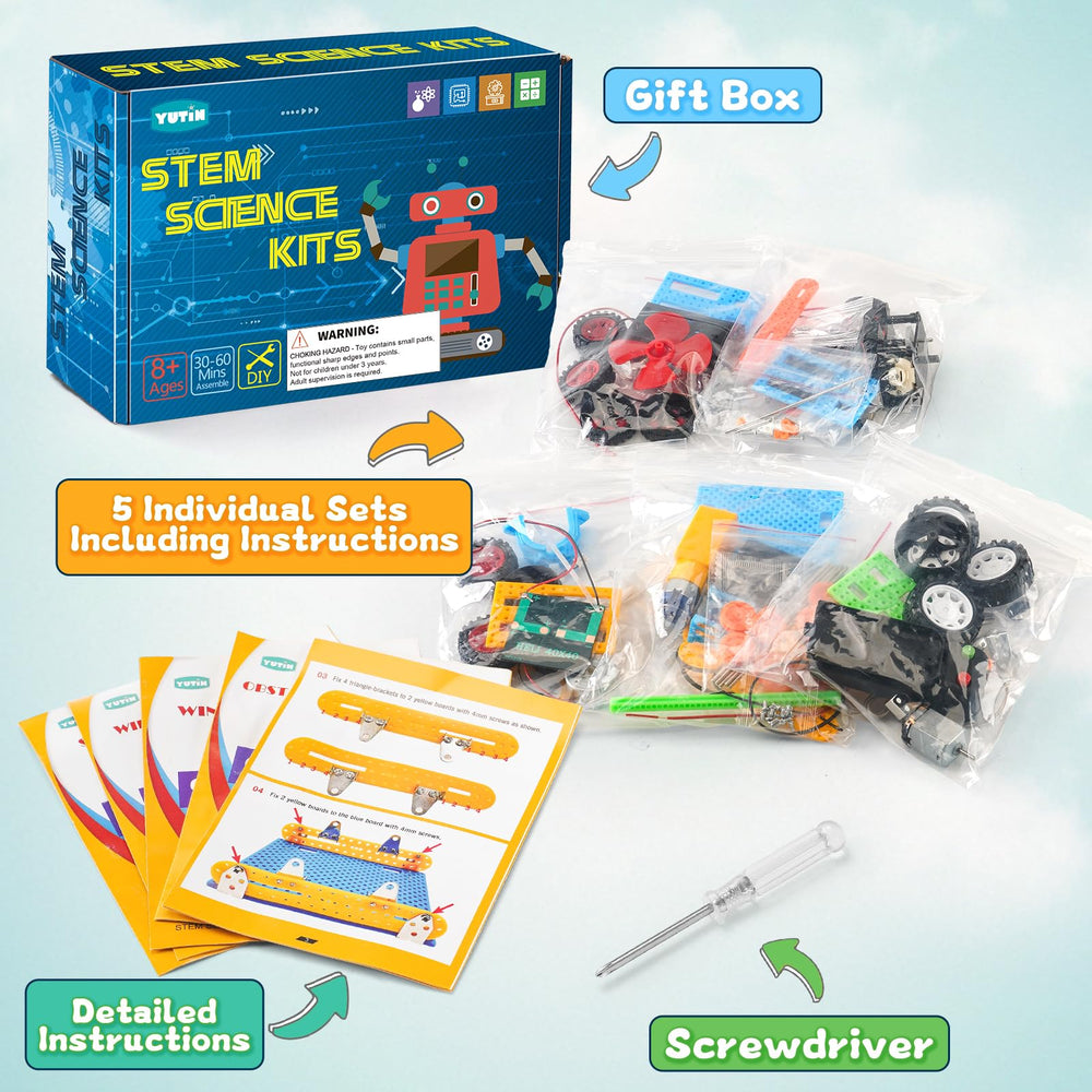 Yutin easy-assembly robot kit supports independent building with clear instructions