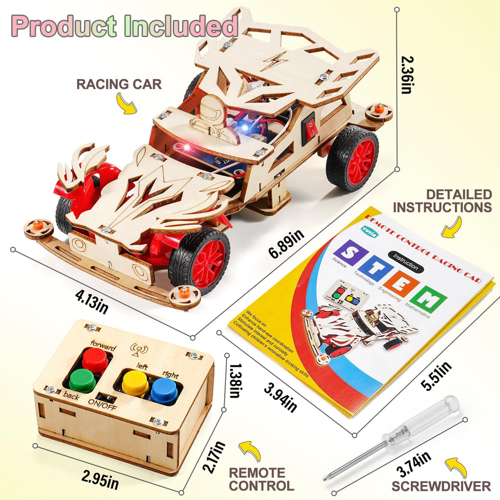 Yutin kids using mini screwdriver to assemble the model car
