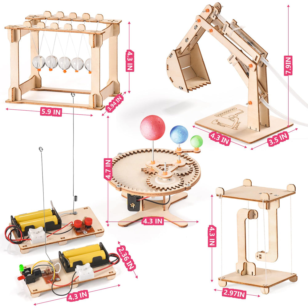 Yutin STEM kits safe non-toxic plywood ensures kid-friendly DIY science