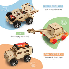 Yutin STEM Kits wind-powered vehicle demonstrates energy conversion in play.