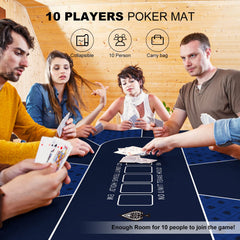 YUZPKRSI elegant pattern on the poker top adds a classy touch