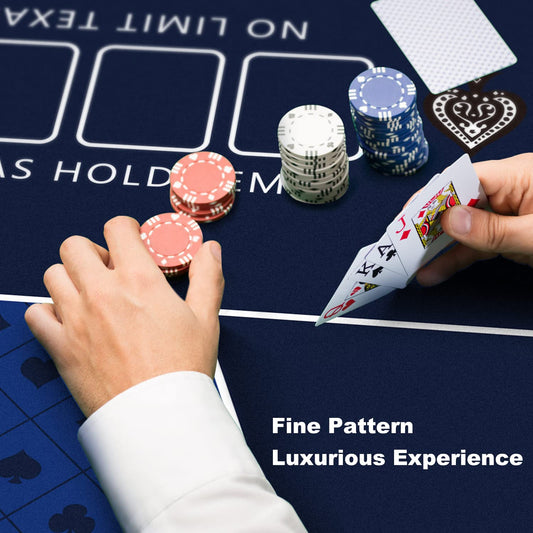 YUZPKRSI foldable poker mat with carrying bag for easy travel