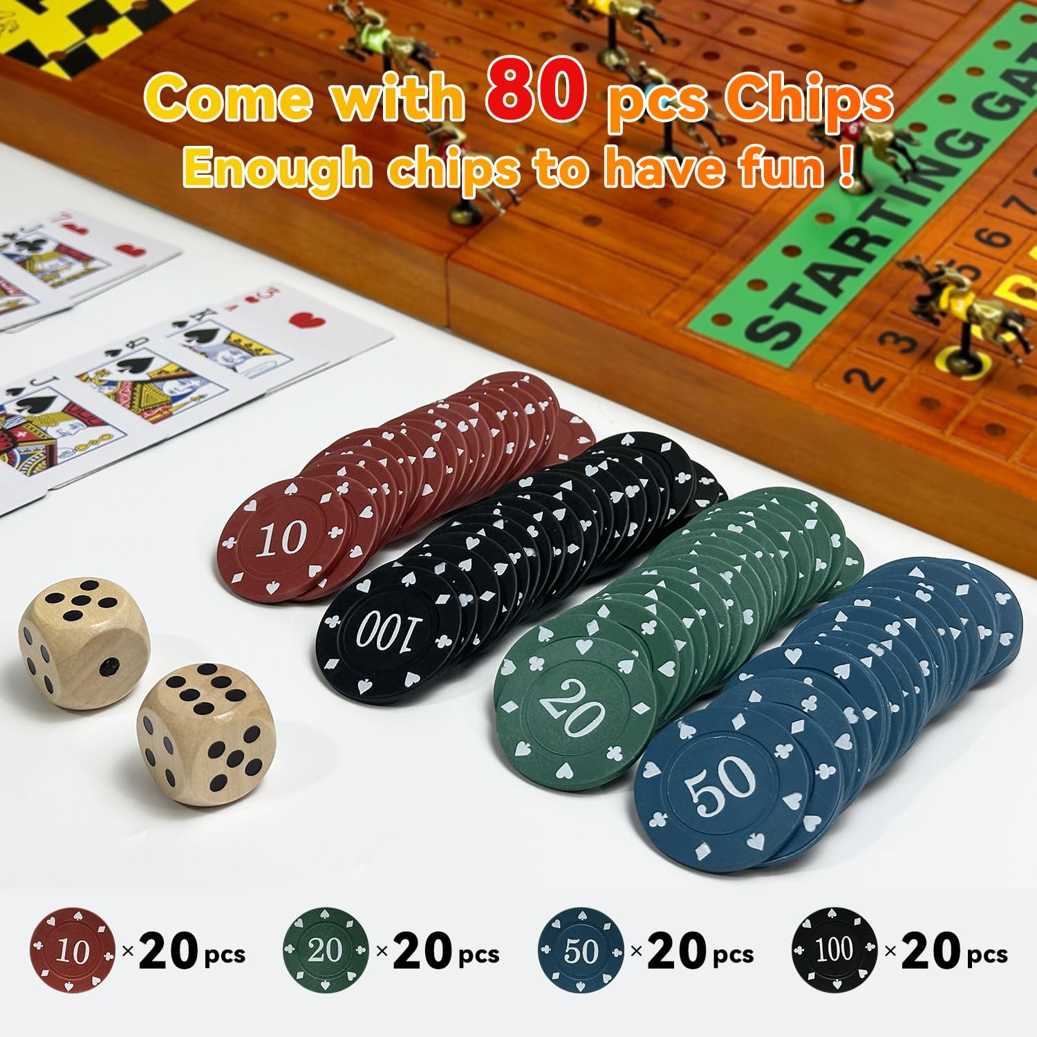 YUZPKRSI foldable wooden case doubles as portable playing board
