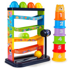 YVV Pound a Ball Toy hammer image: toddler-friendly grip for safe play