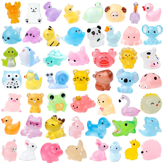ywevyezc luminous mini resin animals ducks glow for fairy garden decor