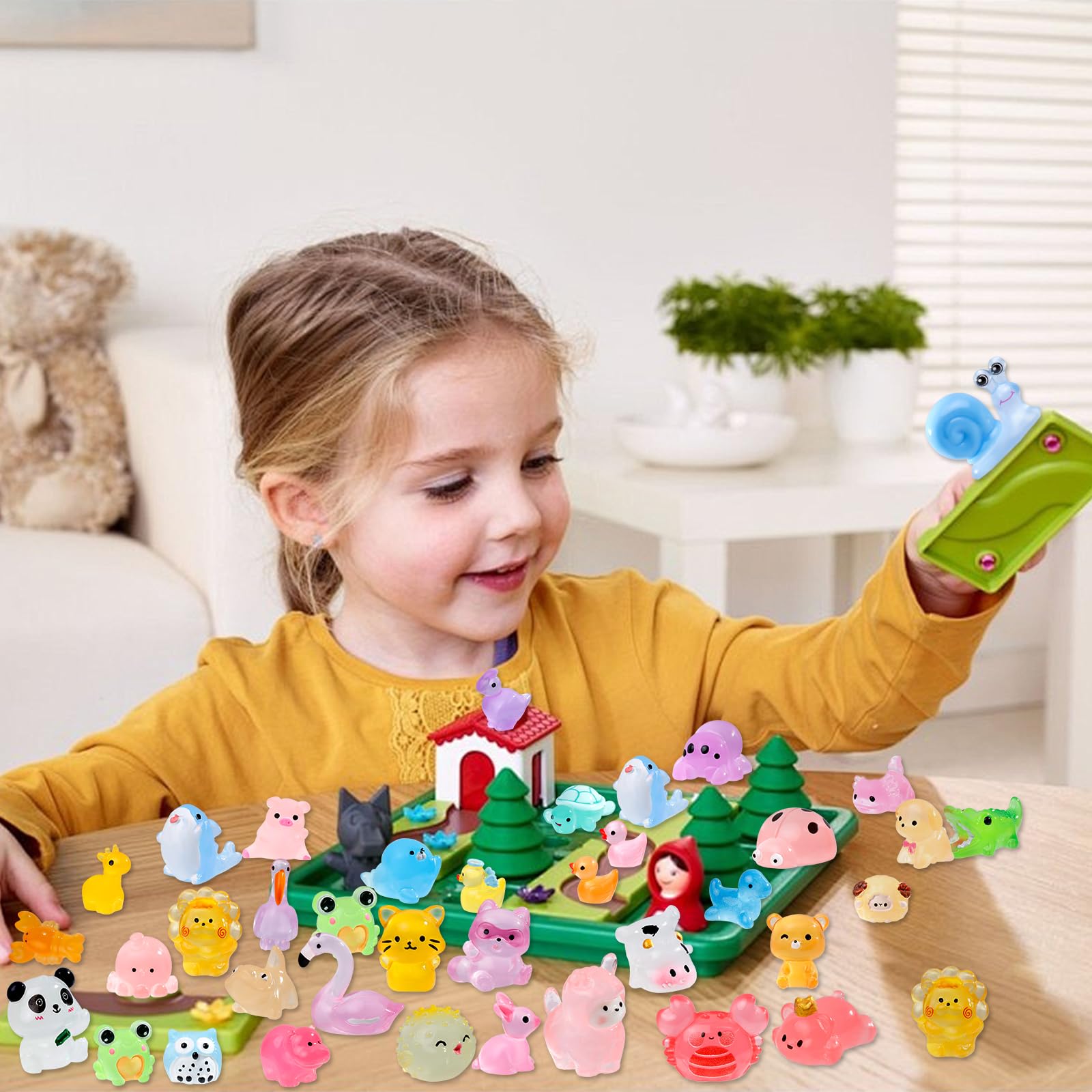 ywevyezc luminous mini resin animals sharks create oceanic vibes in displays