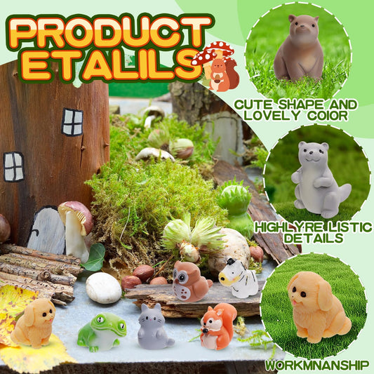 ywevyezc mini resin dog sculpture ideal for DIY crafts and decorative scenes
