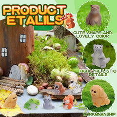 ywevyezc mini resin dog sculpture ideal for DIY crafts and decorative scenes