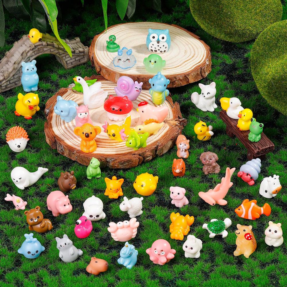 Ywevyezc mini resin animals dollhouse figures add charm to tiny landscapes