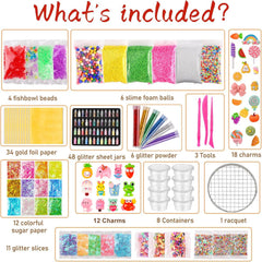 ywevyezc slime glitter slices vibrant pieces spark imagination during play