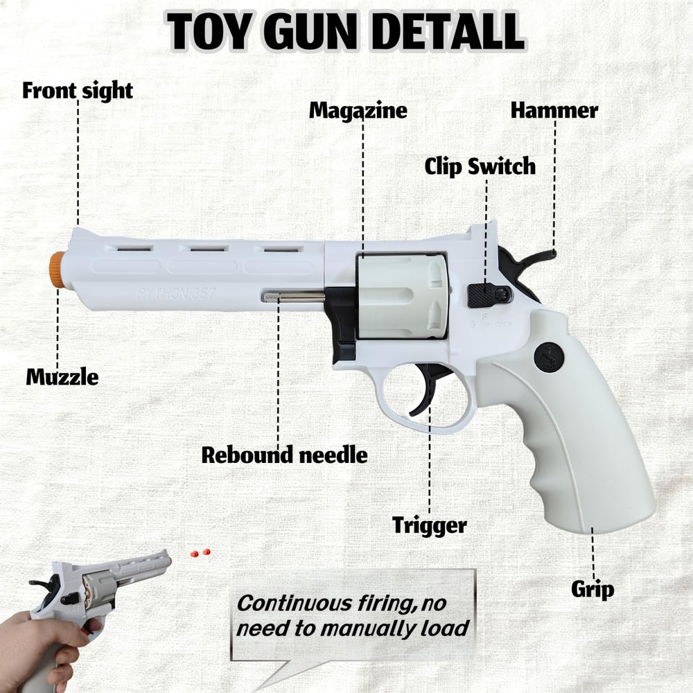 YWISJME durable trigger mechanism endures frequent use for extended pretend sessions.