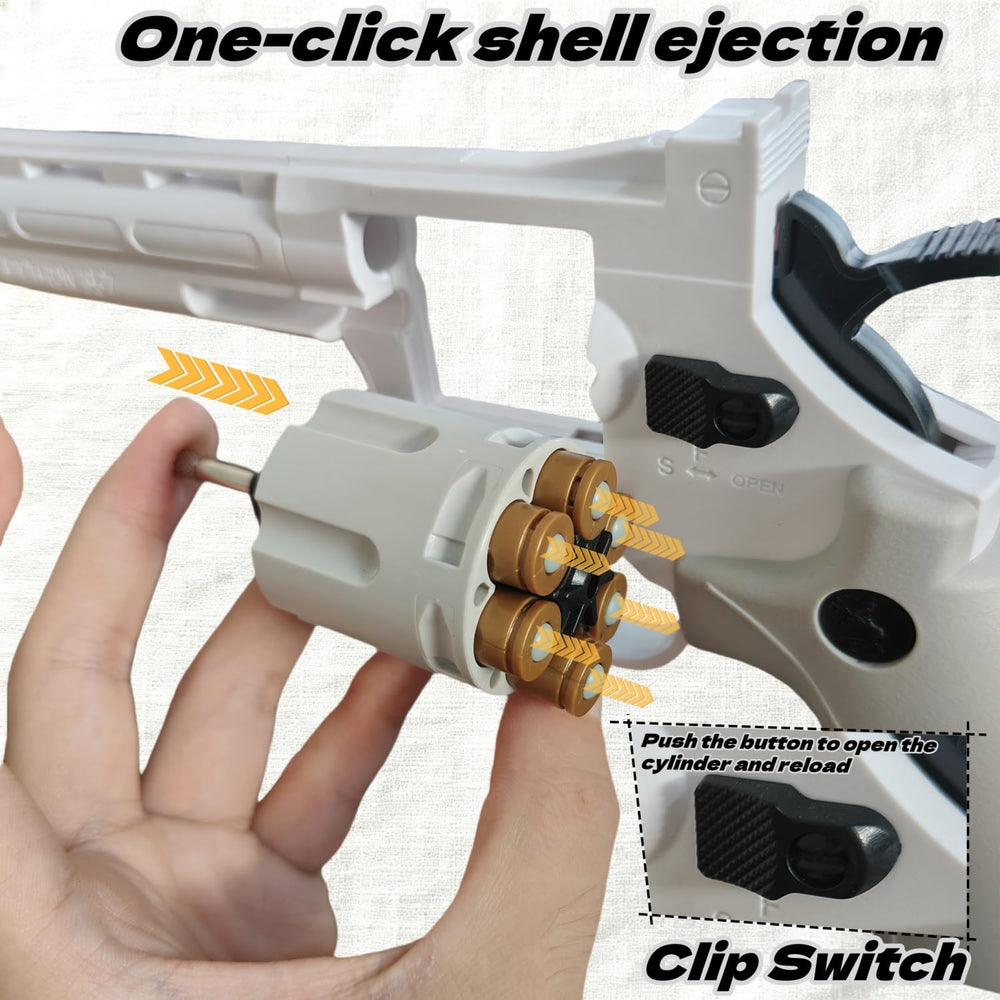YWISJME foam bullets and 18 shells provide safe indoor play options.