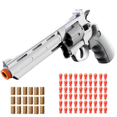 YWISJME toy revolver with rotating cylinder for realistic, safe role-play.