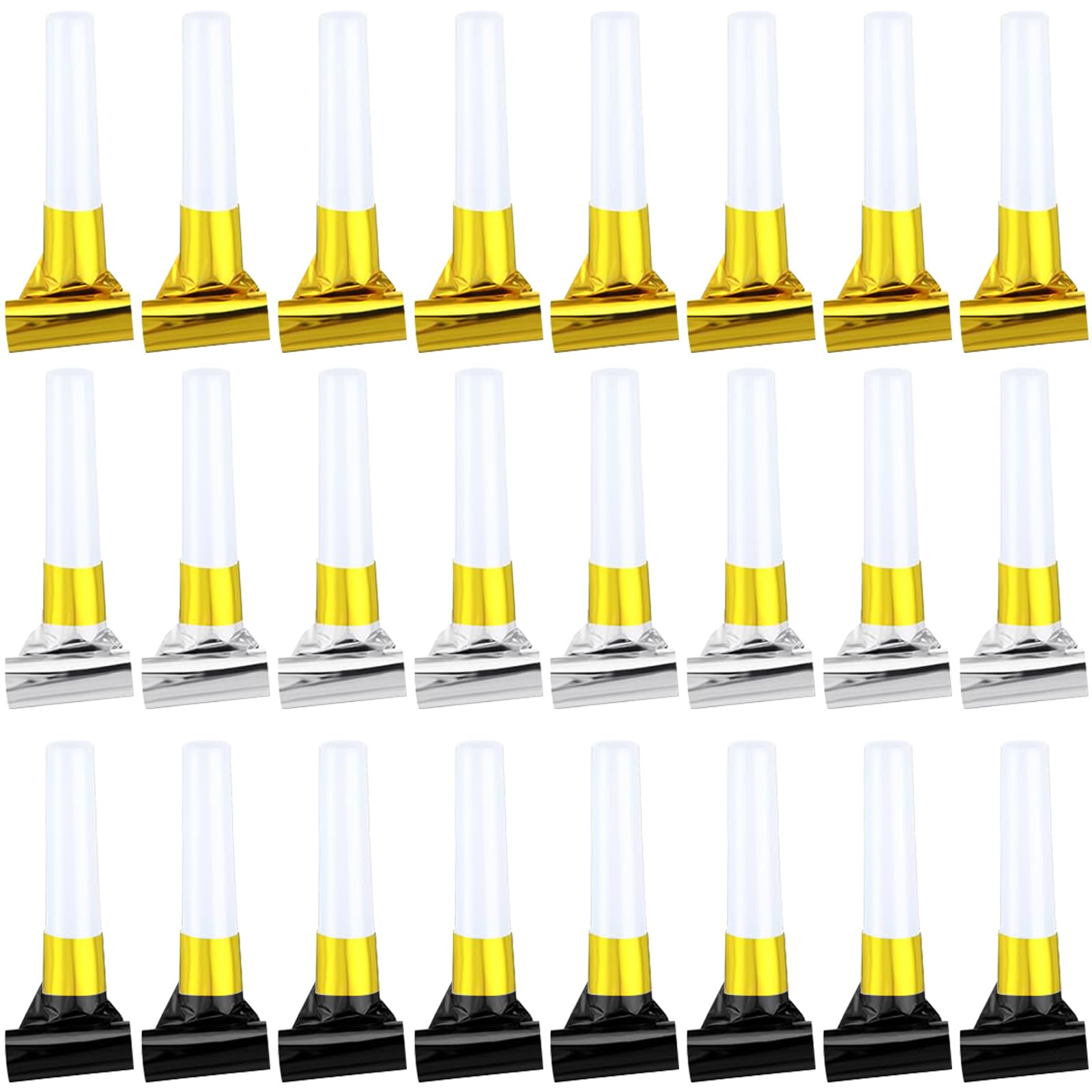 ywmigl 24-pcs New Year's Eve noisemakers for festive sounds and photo-ready moments