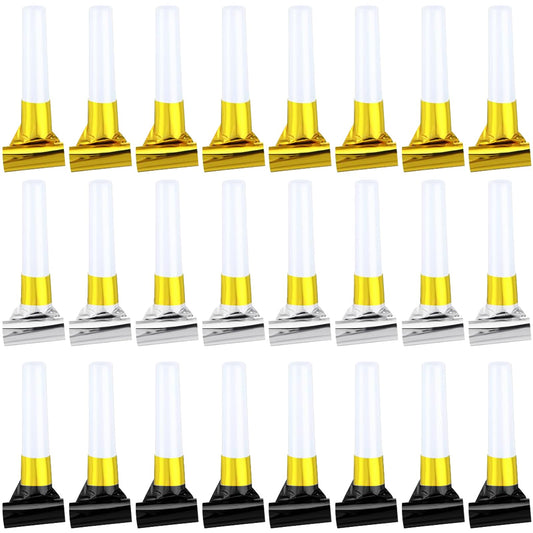 ywmigl 24-pcs New Year's Eve noisemakers for festive sounds and photo-ready moments
