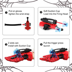 YWSZZG style1 web shooter suction cups for sticking to windows and smooth surfaces.