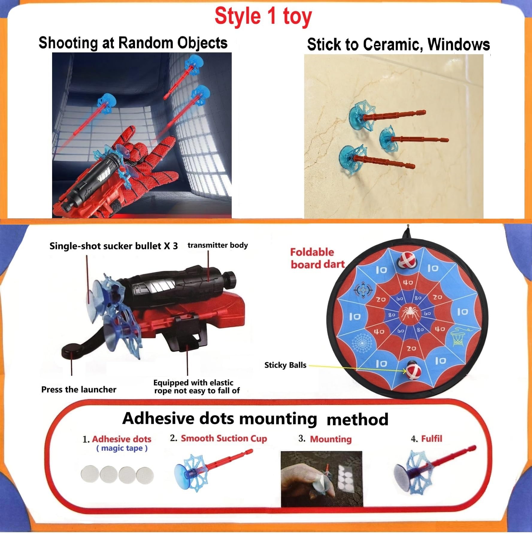 YWSZZG style2 soft foam darts for safe indoor play.