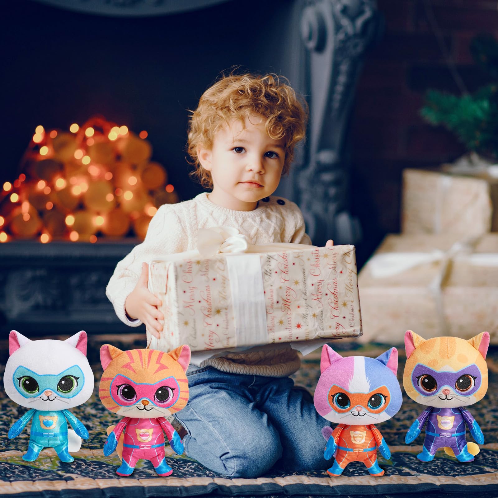 YXCTZKVX SuperKitties 4-piece set packaging shown for easy gifting