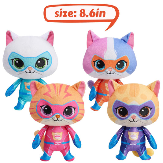 YXCTZKVX SuperKitties Buddy plush portrait for cozy snuggle moments