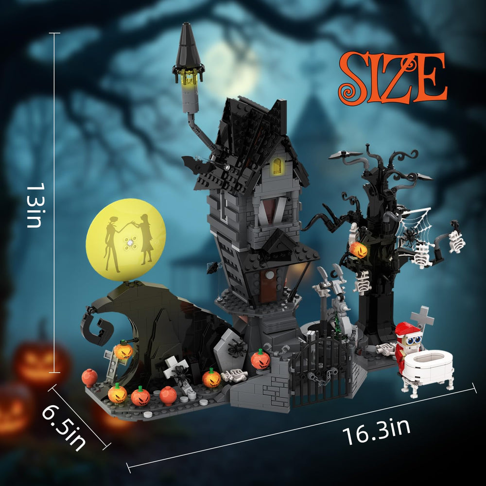 YXMUGXY Build Set showcases spider webs, creating spooky ambiance and creative play.