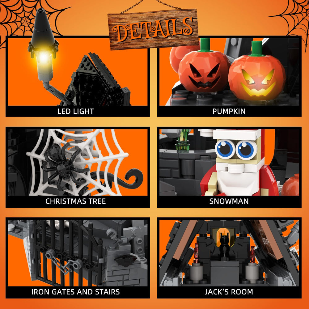 YXMUGXY Haunted House Kit features spiral hill for dramatic scene-building.