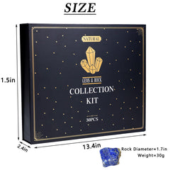 YXZZWL Rock Collection for Kids learning guide provides color visuals for exploration.
