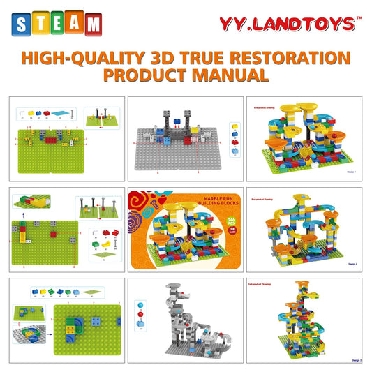 YY LANDTOYS 3in1 big blocks 246 pieces ready for stacking