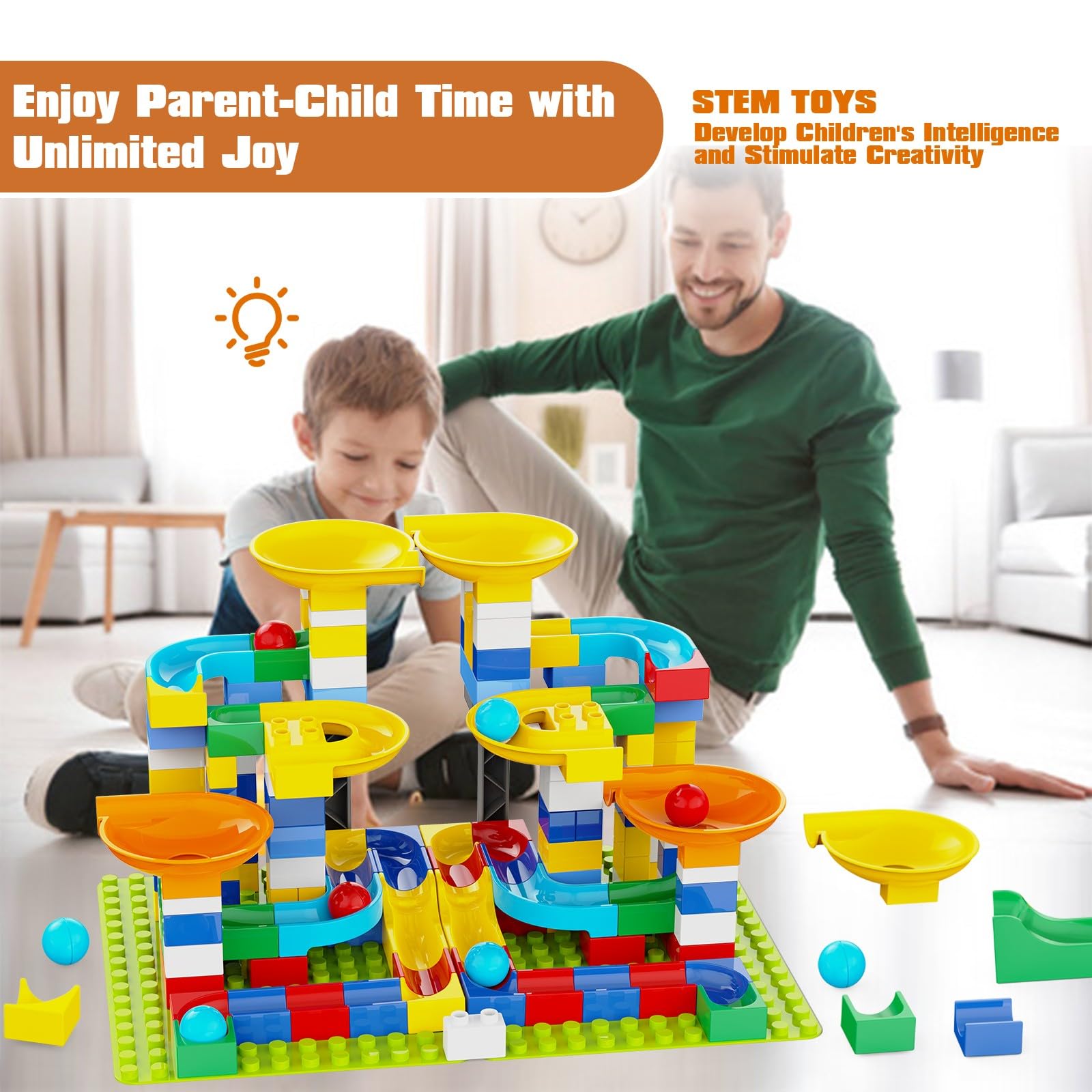 YY LANDTOYS 3in1 gravity maze marble race demonstration