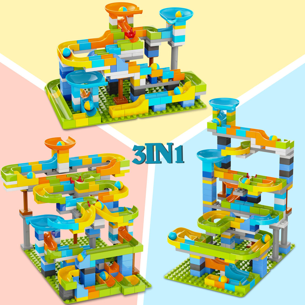 YY LANDTOYS durable ABS materials ensure safe, long-lasting marble runs for kids