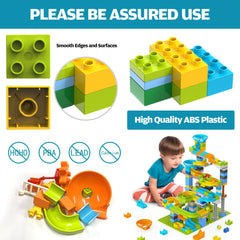 YY LANDTOYS lego-duplo compatibility image shows seamless expansion with existing blocks
