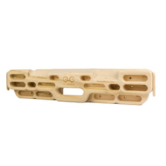 YY Vertical Hangboard poplar grip for skin-friendly training sessions.