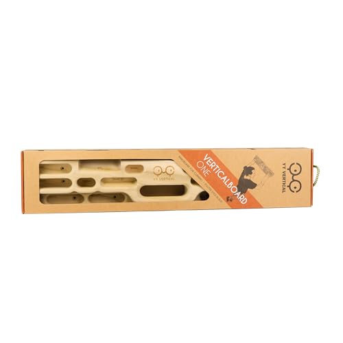 Magnetic inserts on YY Vertical Hangboard adjust grip depth safely.