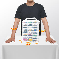 Sturdy latch and carry handle support safe transport.