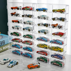 YYDS 1/64 scale display case shows 32 cars in a clear, dustproof box.