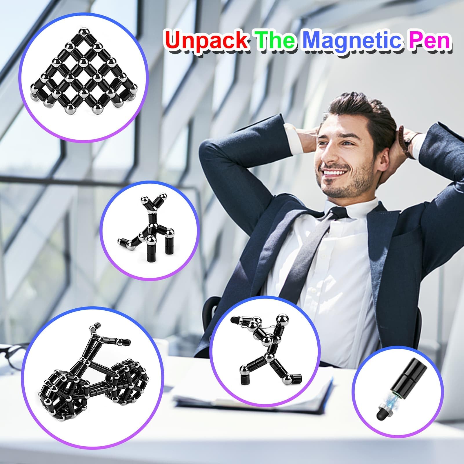 YYMHMF fidget pen molded shapes spark creativity during work.