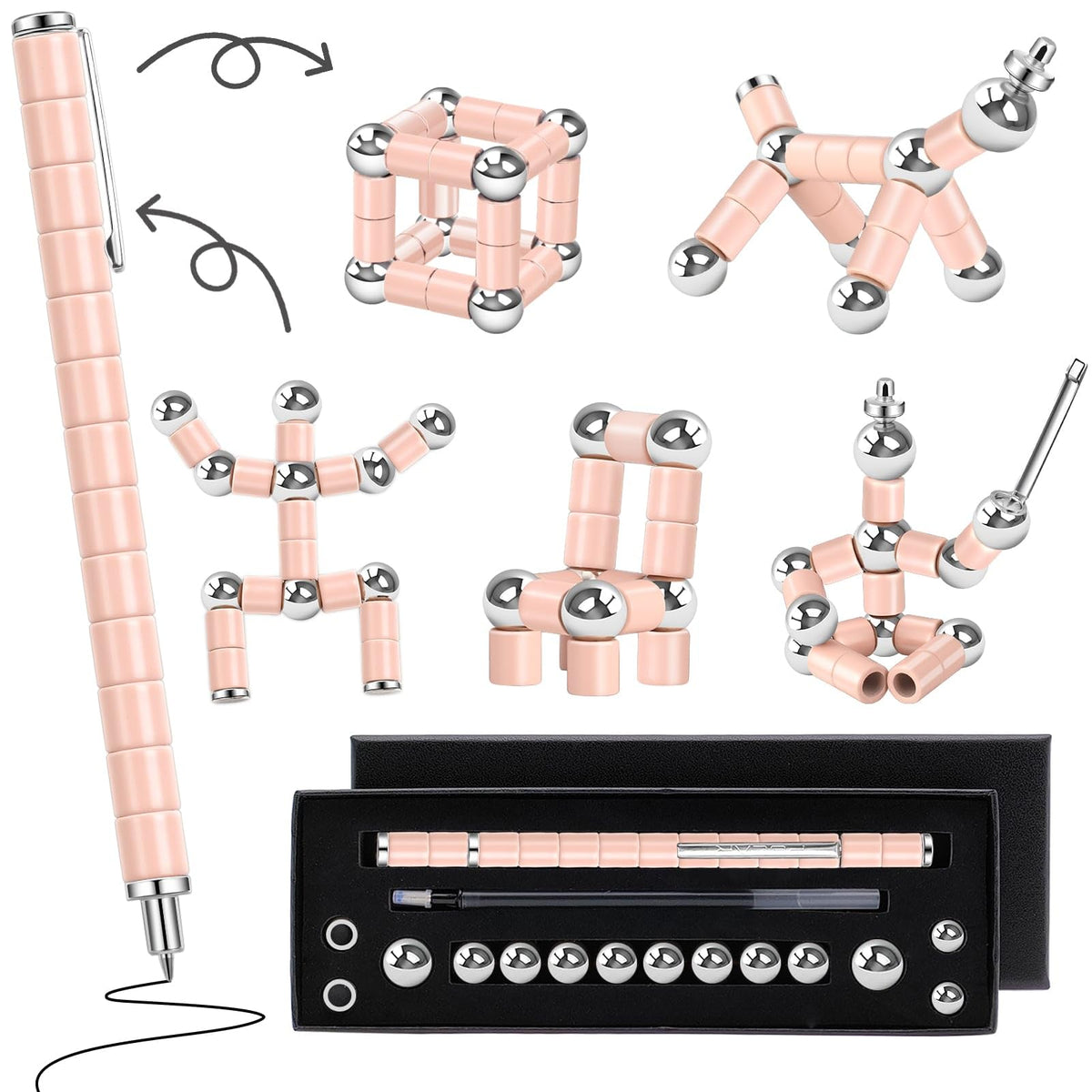 YYMHMF fidget pen with deformable magnetic design for creativity