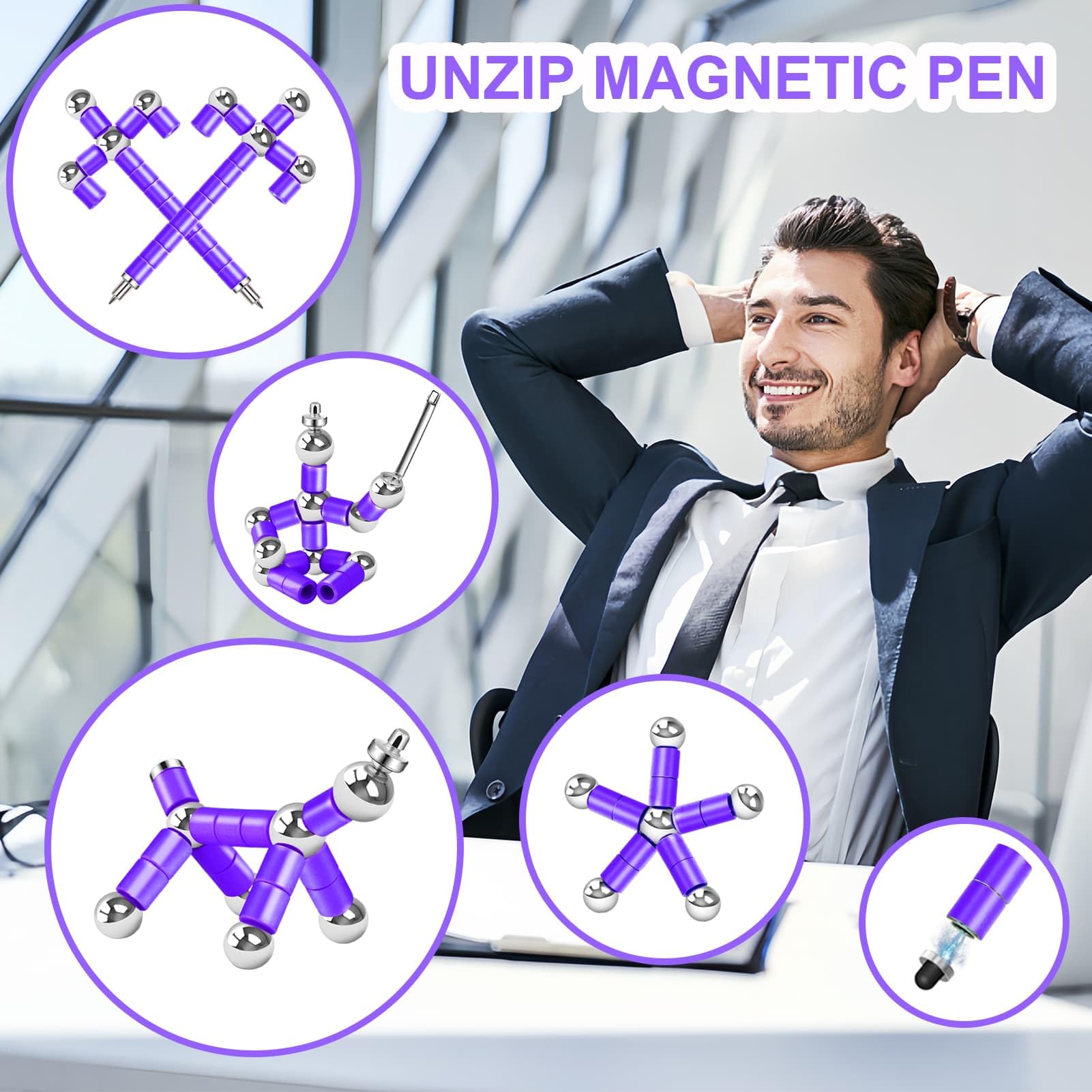 YYMHMF fidget pen with durable alloy body and gold-plated finish