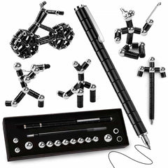 YYMHMF magnetic writing pen shown for focused writing and light fidget play.
