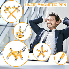 YYMHMF fidget pen with gold-plated finish for stylish desk