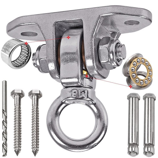 Yyiwhmy stainless steel swing hanger with 180° and 360° rotation for smooth, quiet operation