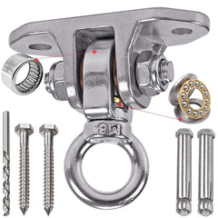 Yyiwhmy stainless steel swing hanger with 180° and 360° rotation for smooth, quiet operation