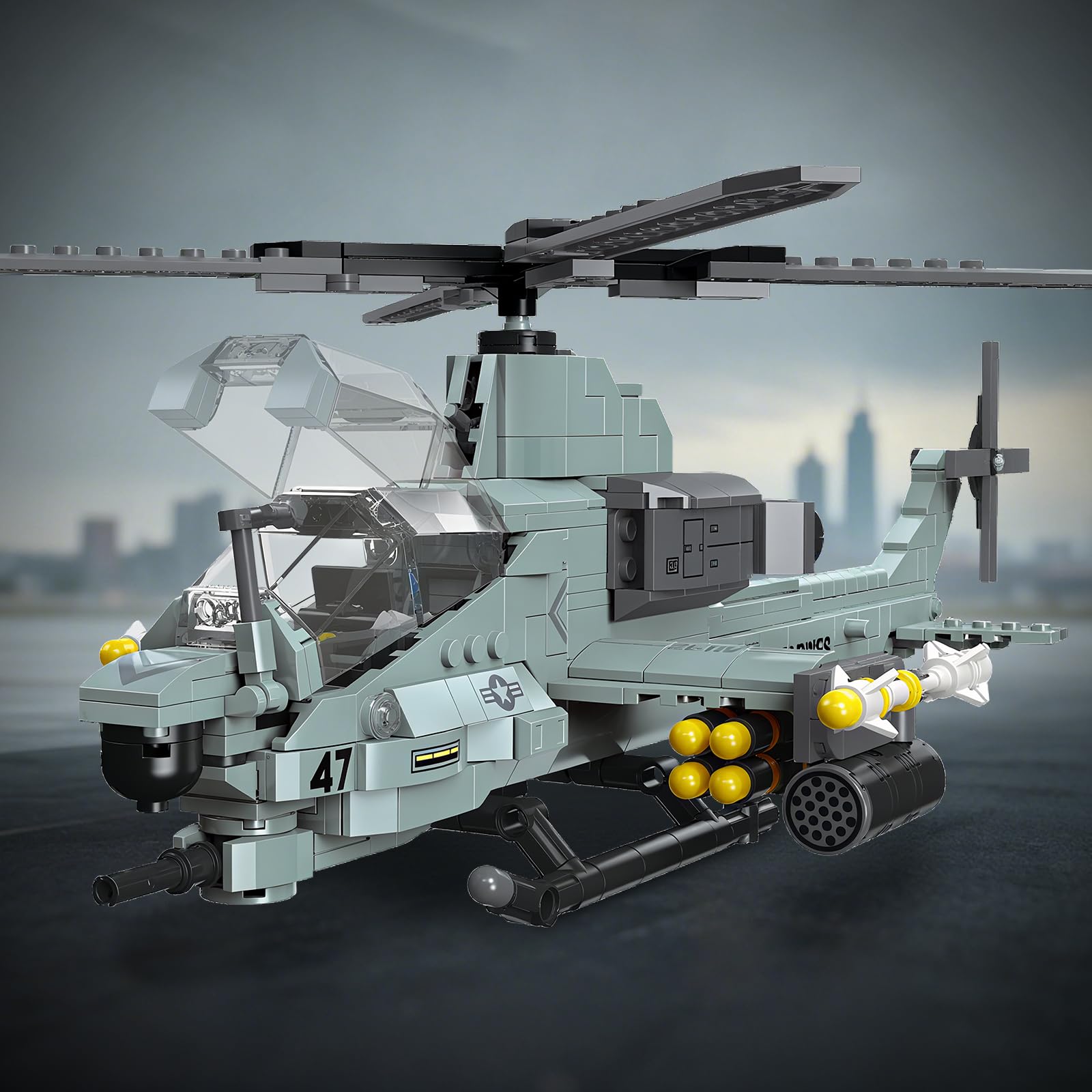 YYKNGYI AH-1Z Viper weapon detail enhances realistic display and study.