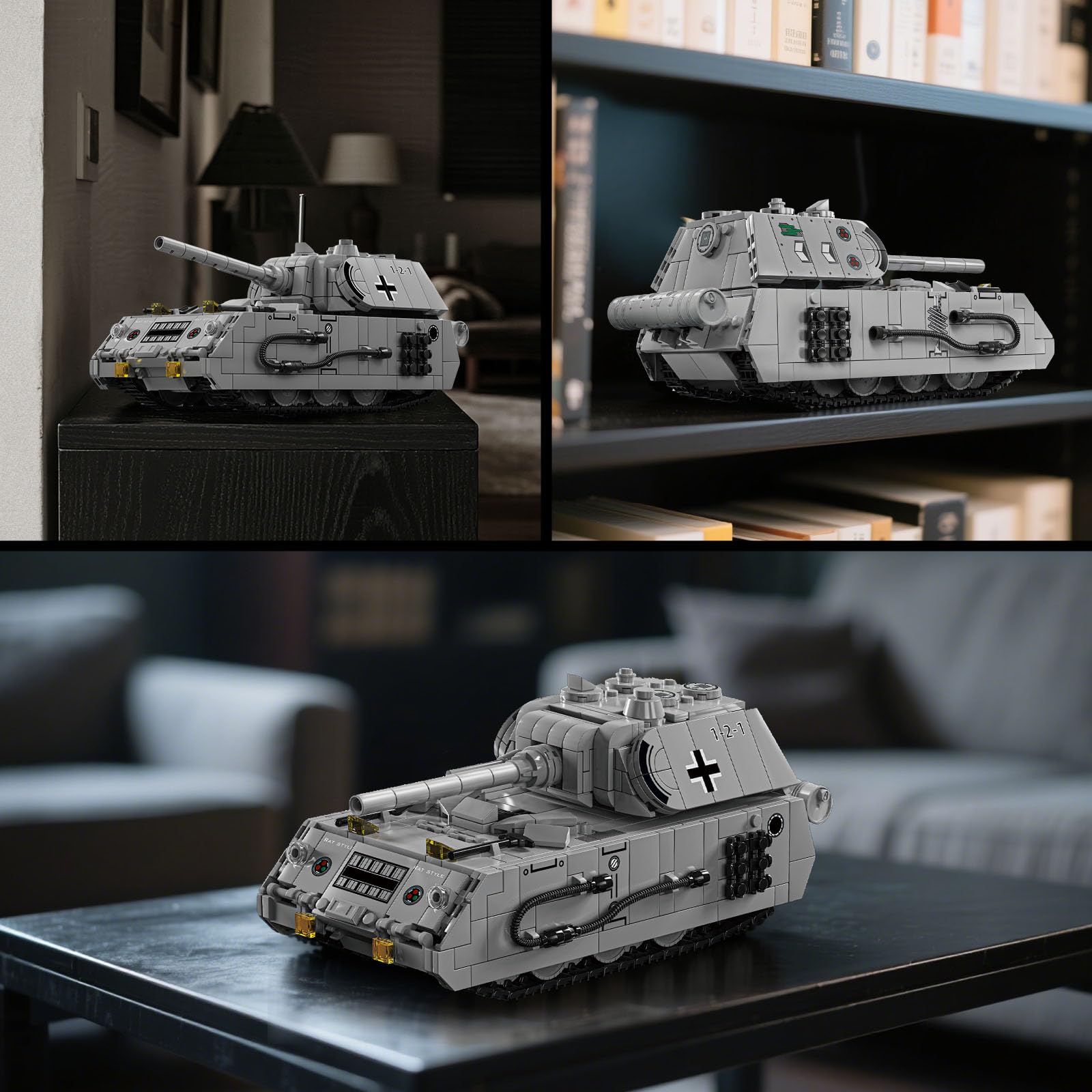 YYKNGYI Panzer VIII Maus 802 bricks support immersive building